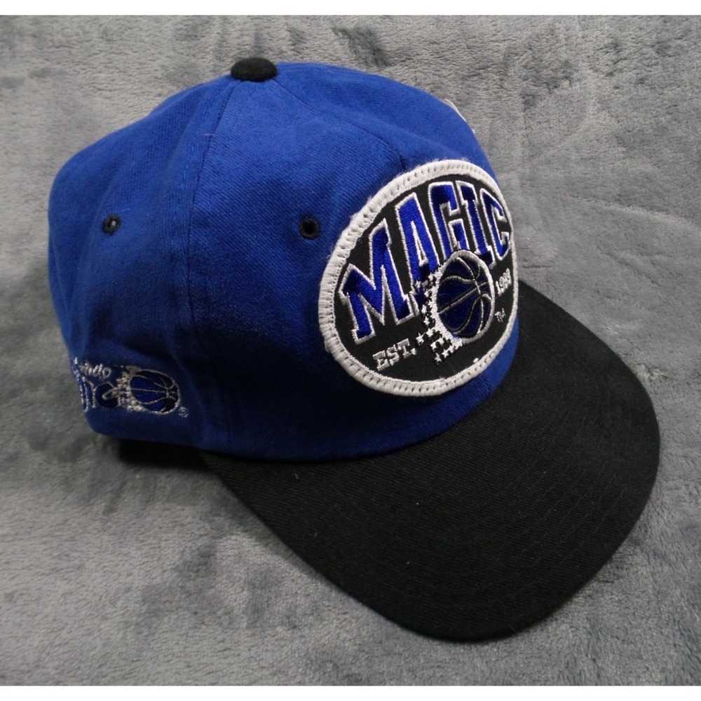 Vintage Orlando Magic Snapback Hat Lee Sport Black Blue NBA New With Tags